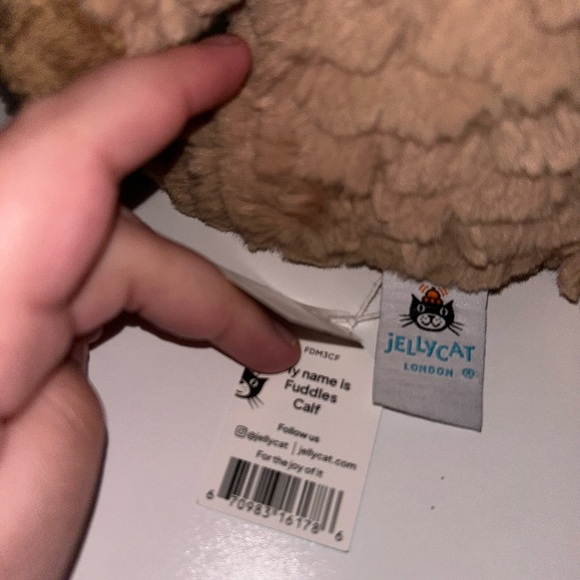 Jellycat Fuddles Calf NWT - Picture 3 of 4